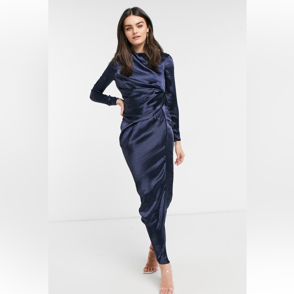 Navy maxi dress